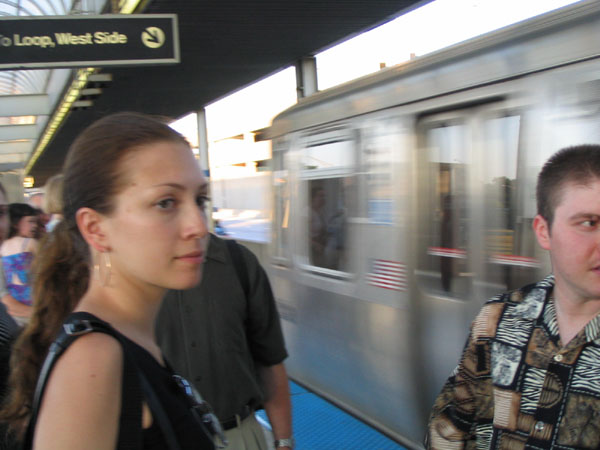 Cumberland Train Station, Chicago, IL, July 4, 2003