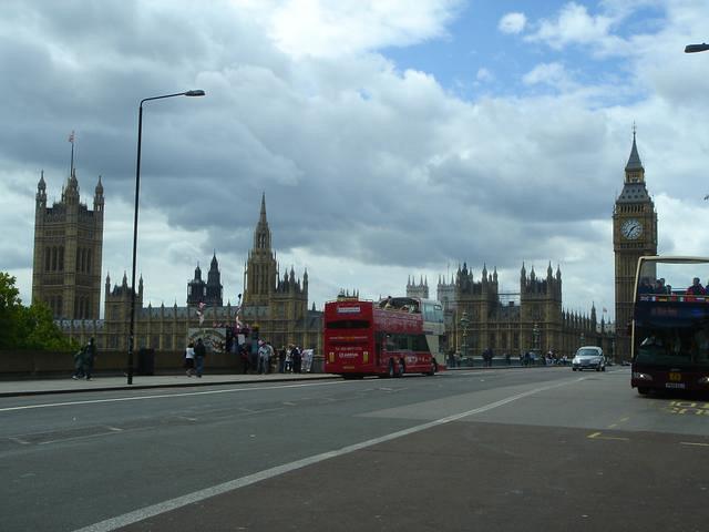 Westminster Bridge in London on Sep 5, 2011