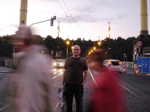 Mánesův Bridge in Prague on Sep 15, 2011