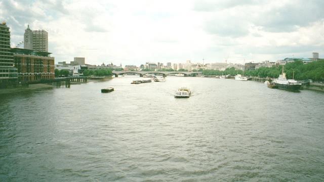 View from the Blackfriars Bridge, River Thames, London, Jun 7-18, 2001