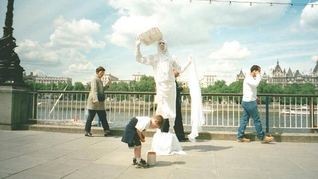 Close to the B.A. London Eye, River Thames, London, Jun 7-18, 2001