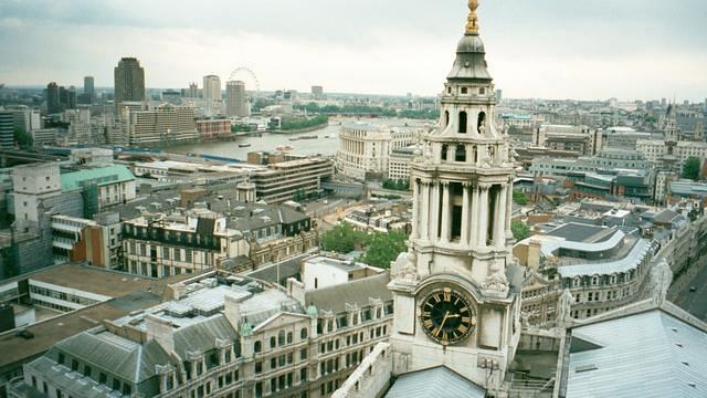 View from the St. Paul's Cathedral, London, Jun 7-18, 2001