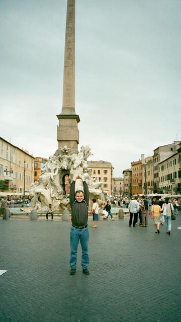 Obelisco, Fontana Dei Fiume, Piazza Navona, Roma, Jun 7-18, 2001