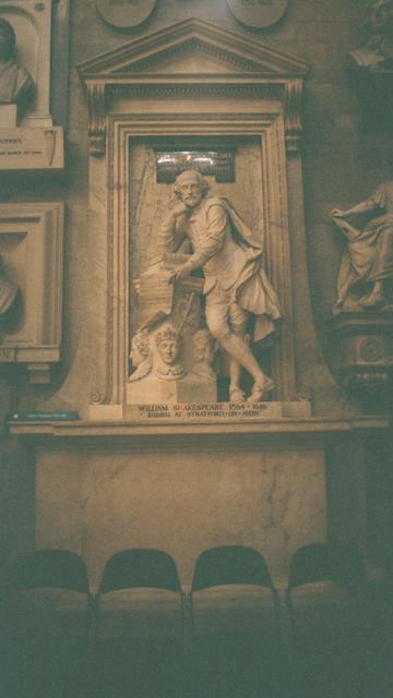 Poets' Corner, William Shakespeare, Westminster Abbey, London, Jun 7-18, 2001