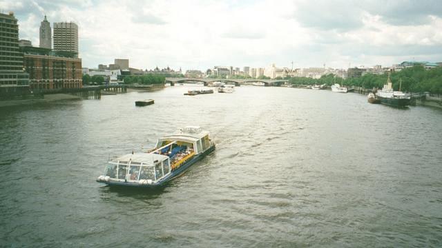 View from the Blackfriars Bridge, River Thames, London, Jun 7-18, 2001