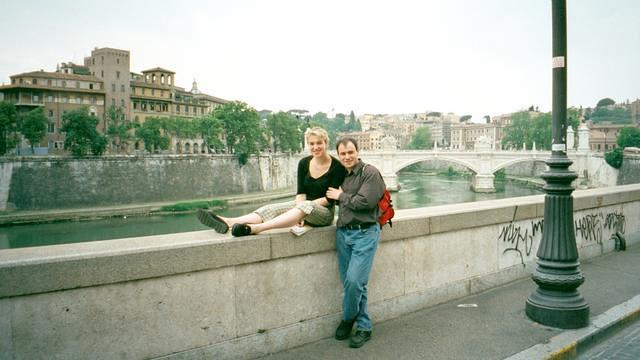 Fiume Tevere, View on the Ponte Sant' Angelo, Citta Del Vaticano, Roma, Jun 7-18, 2001