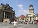 Greg near Fransozischer and Deutscher Dom at Gendarmenmarkt in Berlin, June 9, 2007