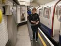 Anna by London Underground Train on Sep 4, 2011